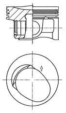 Kolbenschmidt Piest KOLBENSCHMIDT 41257600 (41257600)
