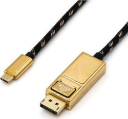 Roline USB-C® / Kijelző csatlakozó Átalakító kábel USB-C® dugó, DisplayPort dugó 2.00 m Többszínű 11.04. 5849 USB-C® kijelzőkábel (11.04. 5849) (11.04.5849)