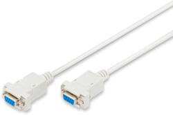 ASSMANN ak-610100-018-e : : Кабел rs-232 сериен кабел, db9, f-f, нул-модем, бежов, 1.8 м (ak-610100-018-e)