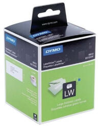 DYMO Etikett Dymo LW nyomtatóhoz 36x89mm, 260 db etikett/doboz, Original, fehér (S0722400) - toptoner