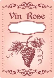 Label Print Etichete sticle personalizate, Vin rose, 100x70 mm, 1000 buc rola (06905631018201)