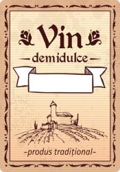 Label Print Etichete sticle personalizate, Vin demidulce, 100x70 mm, 1000 buc rola (06905631020501)