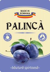 Label Print Etichete sticle personalizate, Palinca, 100x70 mm, Fabricat in Romania, 1000 buc rola (06905631020301)