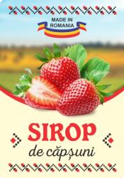 Label Print Etichete sticle personalizate, Sirop capsuni, 100x70 mm, 1000 buc rola (06905631030501)