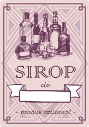 Label Print Etichete sticle personalizate, Sirop produs artizanal, 100x70 mm, 1000 buc rola (06905631019301)
