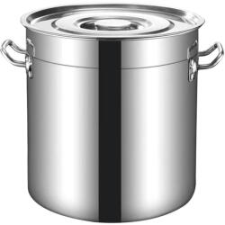 Rosberg Oala cu capac Rosberg R51211C60, 169, 5 litri, 60x60 cm, Inox (R51211C60)