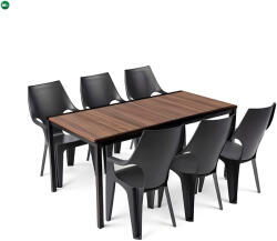 Keter Parker Large 6+1 kerti bútor garnitúra szett dió-grafit 260576_207061_6