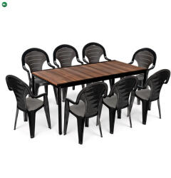 Keter Lagos Large 8+1 kerti bútor garnitúra szett dió-grafit 260576_218091_8