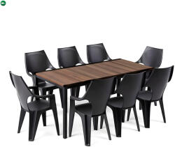 Keter Parker Large 8+1 kerti bútor garnitúra szett dió-grafit 260576_207061_8