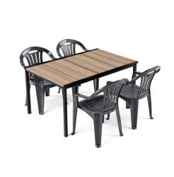 Keter Rowen 4+1 kerti bútor garnitúra szett kőris-grafit 260567_220594_4