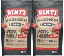 RINTI MAX-I-MUM Beef hrana uscata caini adulti, cu vita 2 x 12 kg