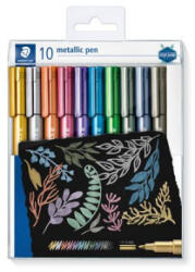 STAEDTLER Dekormarker készlet, 1-2 mm, kúpos, '8323', 10 különböző szín (TS8323TB10) (TS8323TB10)
