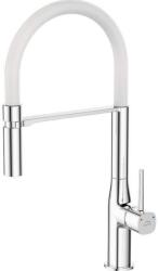 Laveo POLA álló csaptelep rugalmas kiömlővel, króm/fehér