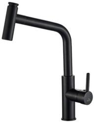 Laveo TORO Kihúzható zuhanyváltós csaptelep, fekete