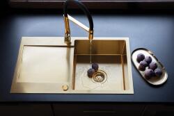 Laveo MARMARA Acél Mosogató arany