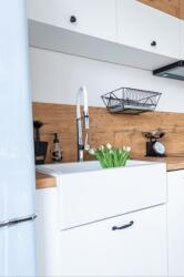 Laveo KOMODO Körbeépíthető Gránit Mososgató fehér