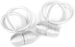 Crisalida 2 db dekoratív mágnes szett függönyökhöz és függönyökhöz, fehér (7909839)