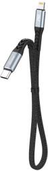 Dudao Cablu de date Dudao L10P, USB-C/Lightning, 20W, 23cm, Negru (6973687243852)