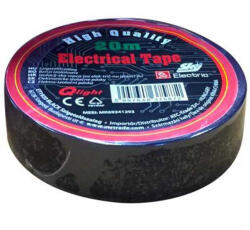 DN TEGER Szigetelőszalag, fekete, 19mm*20m (37582)