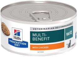 Hill's Prescription Diet 96x156g Hill's Prescription Diet w/d Multi-Benefit csirke nedves macskatáp