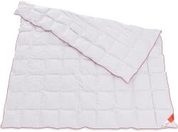 Best Sleep steppelt paplan, 180x200 cm, Hipoallergén, 100% libapehely töltelék, 100% pamut, Közepesen meleg, Fehér/Piros