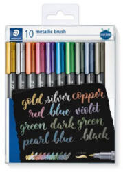 STAEDTLER Dekormarker, 1-6 mm, kúpos, '8321', 10 különböző metál szín (TS8321TB10) (TS8321TB10)