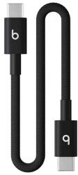 Beats Audio Cablu de date Apple Beats USB-C la USB-C, 20 cm (Negru) (MEQ94EE/A)