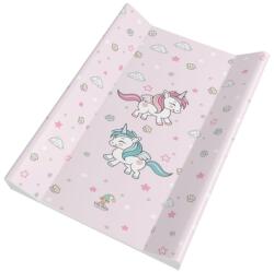Color pelenkázó lap merev 2 oldalú 70x50cm unikornis rózsa - neobaby