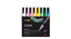 uni Dekormarker készlet, 0, 9-1, 3 mm, 'Posca PC-3M', 8 különböző pasztell szín (TUPC3MPASZTELL) (TUPC3MPASZTELL)