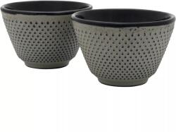 Bredemeijer Jang Teáscsészék öntöttvas 100 ml, 2 darabos készlet, magasság: 90 mm, hossz: 220 mm, szürke