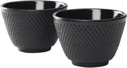 Bredemeijer Jang Teáscsészék öntöttvas 100 ml, 2 darabos készlet, Magasság: 90 mm, Hossz: 220 mm, fekete