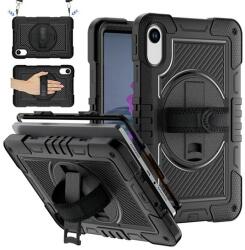 Gigapack Redmi Pad 2 Defender Műanyag Telefonvédő Ütésállóság, Vállpánt, Fekete