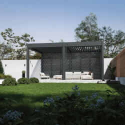  SUN DELUX 3, 6x5, 3 m antracit terasz pergola