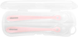 Kikkaboo Комплект бебешки силиконови лъжички Kikkaboo, Pink, 2 броя (31302040063)