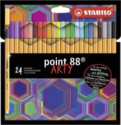 STABILO Vékonyceruza Stabilo Point 88 készlet 24 szín karton tok Arty (8824-1-20)