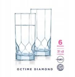 Luminarc 6 db-os magas pohár szett 310 ml octime diamond (4562316)