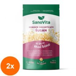 Sano Vita Set 2 x Seminte de Susan Decorticat, Sanovita Zipper, 200 g