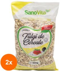 SanoVita Set 2 x Fulgi de Cereale, Sanovita, 500 g