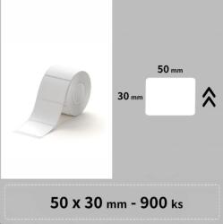 Niimbot 1EA01204102, 50x30mm, 900 бр. , бели самозалепващи етикети (1EA01204102)