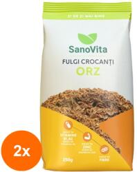 SanoVita Set 2 x Fulgi Crocanti de Orz, Sanovita, 250 g