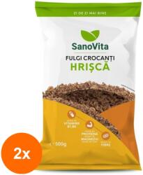 SanoVita Set 2 x Fulgi Crocanti de Hrisca, Sanovita, 500 g