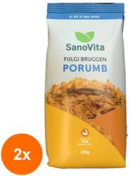 SanoVita Set 2 x Fulgi de Porumb Bruggen, Sanovita, 225 g