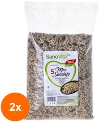 Sano Vita Set 2 x Mix 5 Seminte, Sanovita, 1 Kg