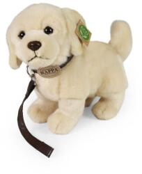 Rappa Plüss álló golden retriever kutya pórázzal 25 cm KÖRNYEZETBARÁT (RP231009)