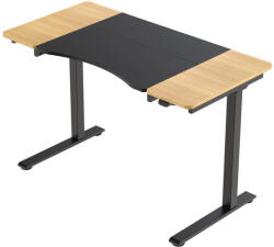Mirpol HALDEN íróasztal elektromos magasságállítással, 120x60 cm fekete-burlywood (5905610253844) - homelux
