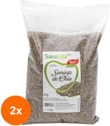Sano Vita Set 2 x Seminte de Chia, Sanovita, 1 kg