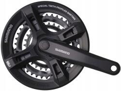 Shimano Középső FC-TY501 170mm 42/34/24z. 6/7/8-k. fekete, négyzet alakú fedéllel (EFCTY501C244CLB)