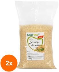 Sano Vita Set 2 x Seminte de Susan Decorticat, Sanovita, 1 kg