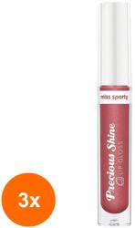 Miss Sporty Set 3 x Luciu de Buze Miss Sporty Precious Shine, 40 Perfect Rosewood, 2.6 g (ROC-3xMAGT1002813TS)