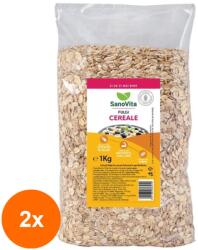 SanoVita Set 2 x Fulgi de Cereale, Sanovita, 1 kg